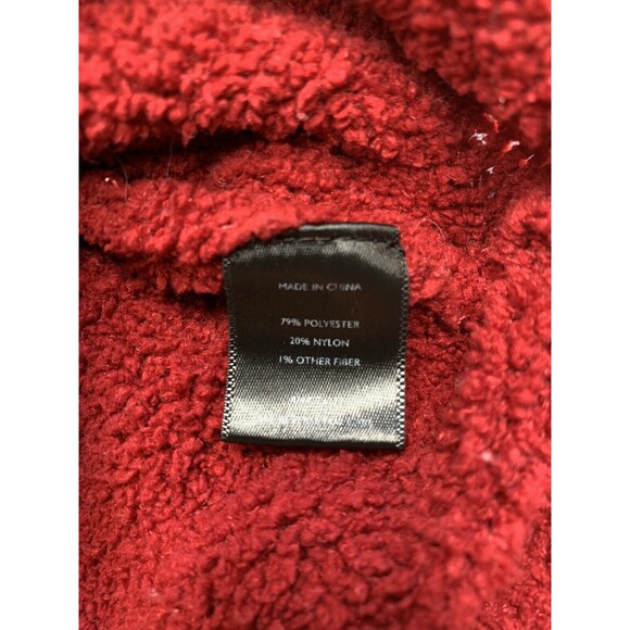 Simply Vera Vera Wang Women’s Burgundy Red Teddie Hoodie Size Large - Picture 9 of 10